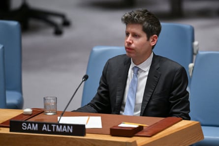 Imagem da matéria: Altman da OpenAI e Amodei da Anthropic dirigem-se ao Conselho de Segurança da ONU