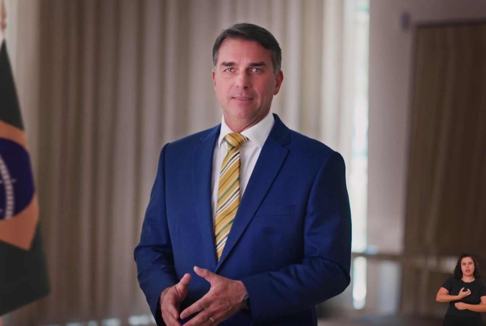 Flávio Bolsonaro (PL) diz que não será candidato à reeleição em 2030 se for eleito Reprodução - 15.09.2026