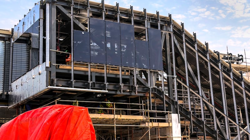 Final touches are in process at the train station before it is due to open on September 30.