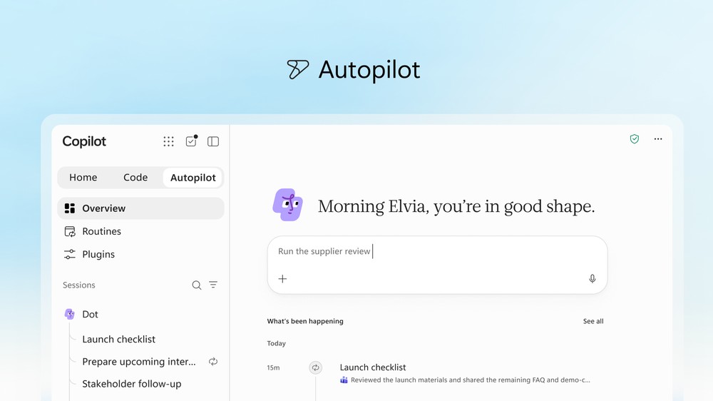 O Autopilot também fica integrado às ferramentas que as empresas já utilizam — Foto: Reprodução/Microsoft