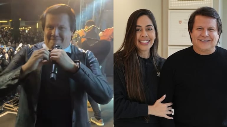 Giovani se declara em show para amante que virou namorada e escancara novo romance