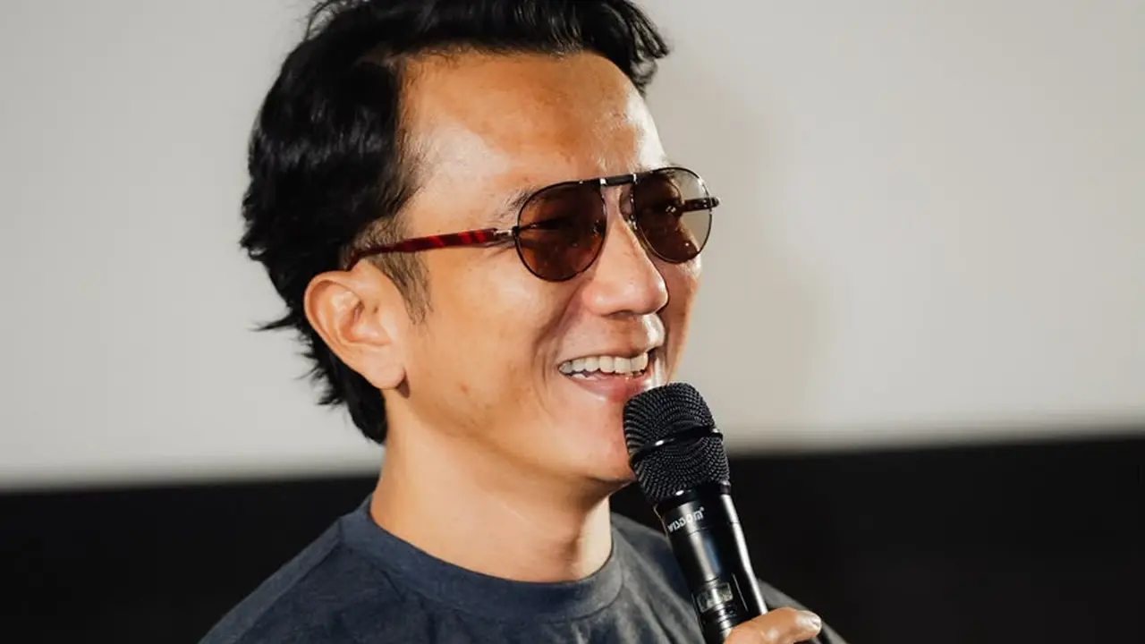 Teuku Rifnu Wikana dalam jumpa pers film Memburu Pemangsa di Jakarta, Senin (21/9/2026). (dok POPLICISTS Publicist)