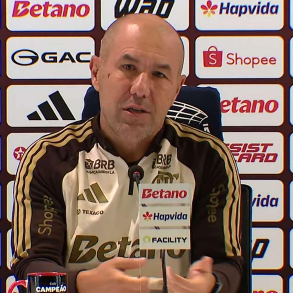 "Se houvesse justiça, seria 10 a 1": Leonardo Jardim é sincero sobre Flamengo x Corinthians