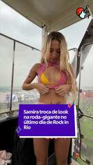 Samira troca de look na roda-gigante no último dia de Rock in Rio