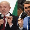 Lula (PT) e Flávio Bolsonaro (PL). - Cristiano Mariz / Brenno Carvalho / Agência O Globo