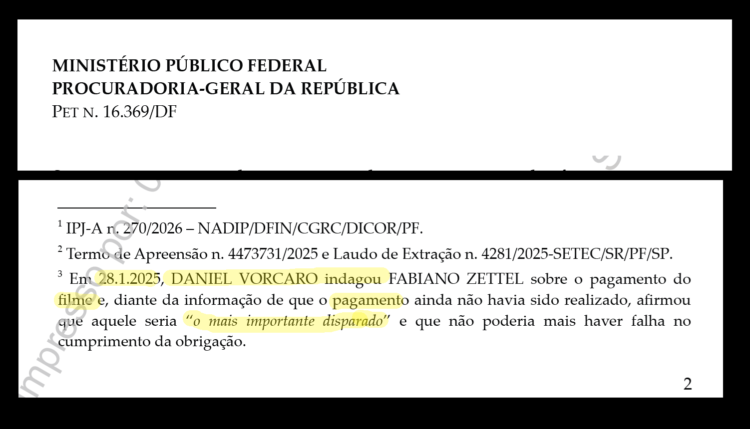 PGR pede ao ministro André Mendonça inquérito contra senador Flávio Bolsonaro relacionado ao caso Master