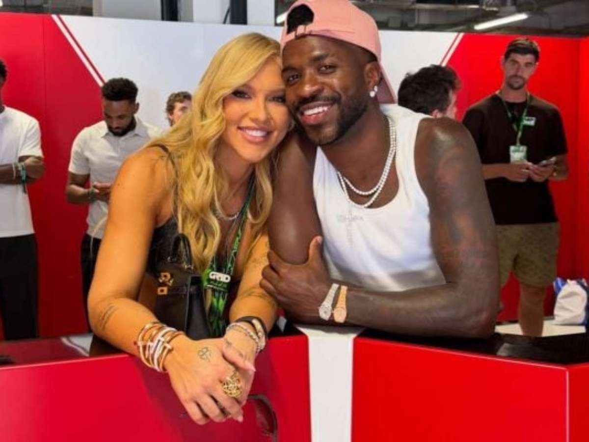 Vini Jr e Virginia Fonseca roubam a cena no GP da Espanha de Fórmula 1
