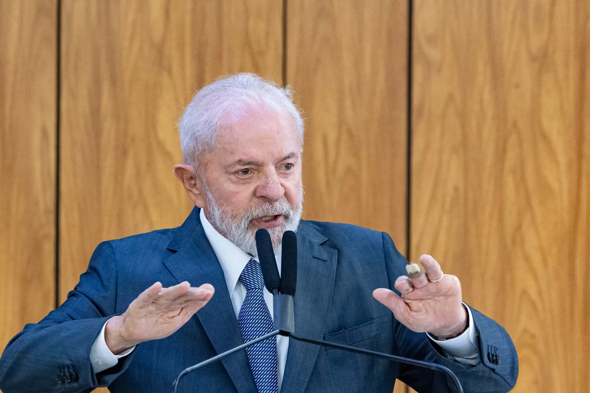 Presidente da Repúplica Luiz Inácio Lula da Silva discursa durante evento de governo - Metrópoles
