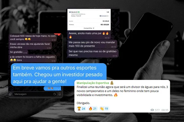 Grupo no Telegram entra na mira do MJ por manipulação de bets esportivas - destaque galeria