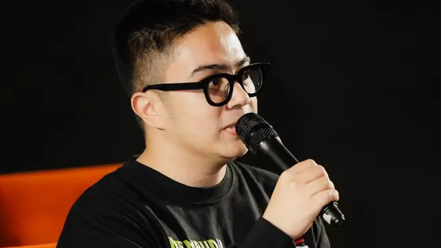 Umay Shahab dalam jumpa pers film Memburu Pemangsa di Jakarta, Senin (21/9/2026). (dok POPLICISTS Publicist)