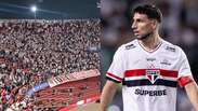 Torcida do S&atilde;o Paulo protesta e fica em sil&ecirc;ncio durante gol