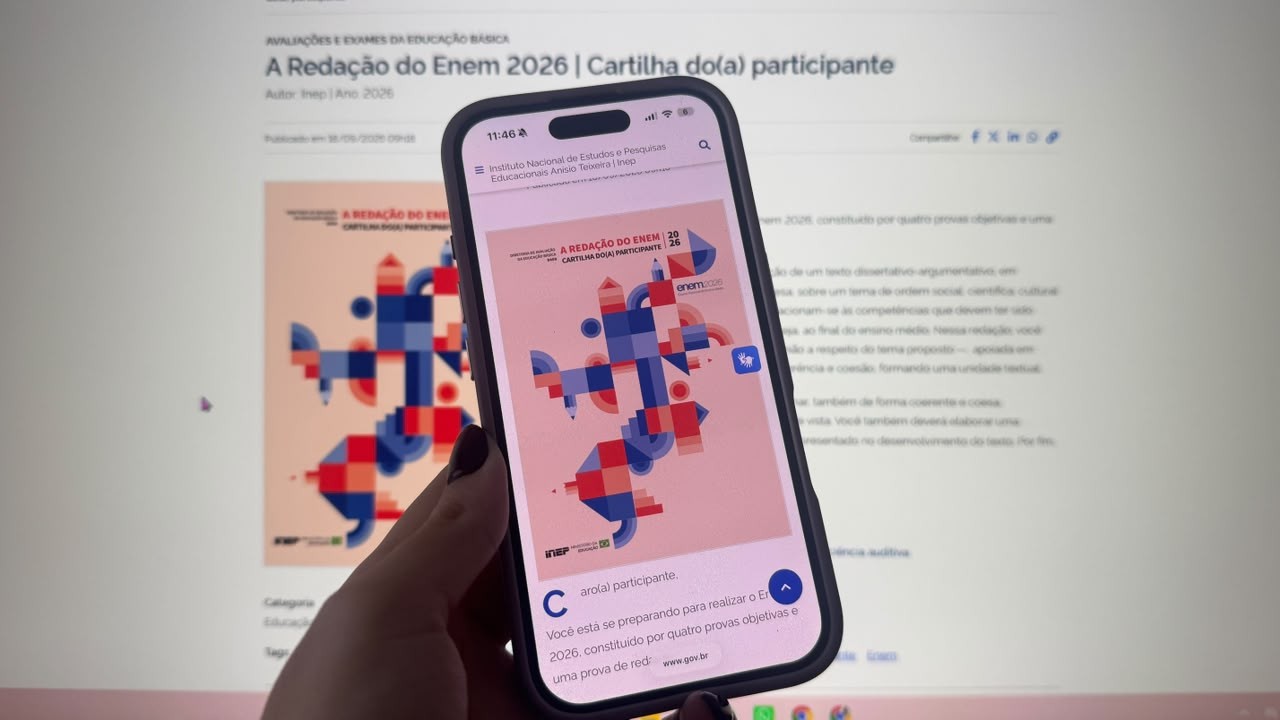 Cartilha de Redação do Enem 2026: saiba como usar o PDF para estudar com IA