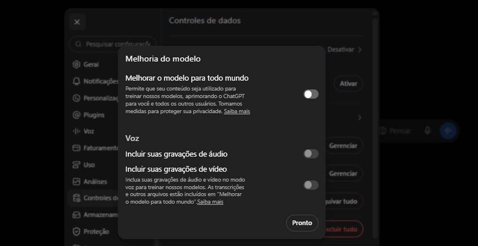6 permissões que você dá ao ChatGPT e não sabe; descubra e saiba driblar