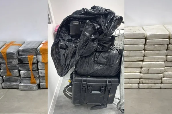 Aeroporto: homem é preso tentando levar R$ 5,8 milhões de cocaína nas malas