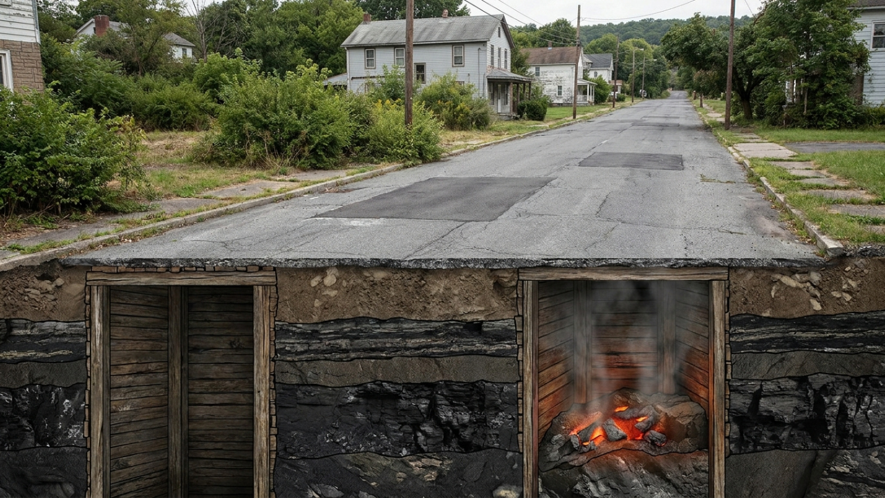 Um incêndio subterrâneo em uma mina da Pensilvânia arde há mais de 60 anos, quase esvaziou a cidade e apagou seu CEP dos registros