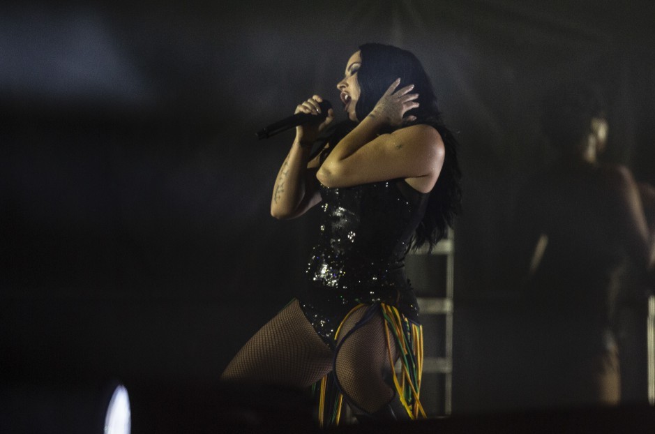 Demi Lovato no Palco Mundo — Foto: Alexandre Cassiano