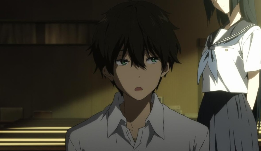 Em Hyouka, um estudante passa a investigar mistérios junto com seus colegas de classe — Foto: Reprodução/IMDb