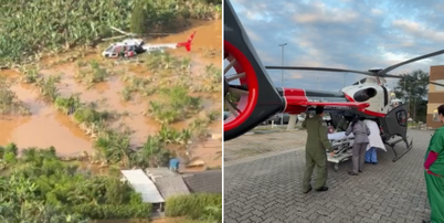 Resgate no interior de SP em meio a fortes chuvas aconteceu na ter&ccedil;a-feira, 15 Foto: Reprodu&ccedil;&atilde;o/Defesa Civil de SP