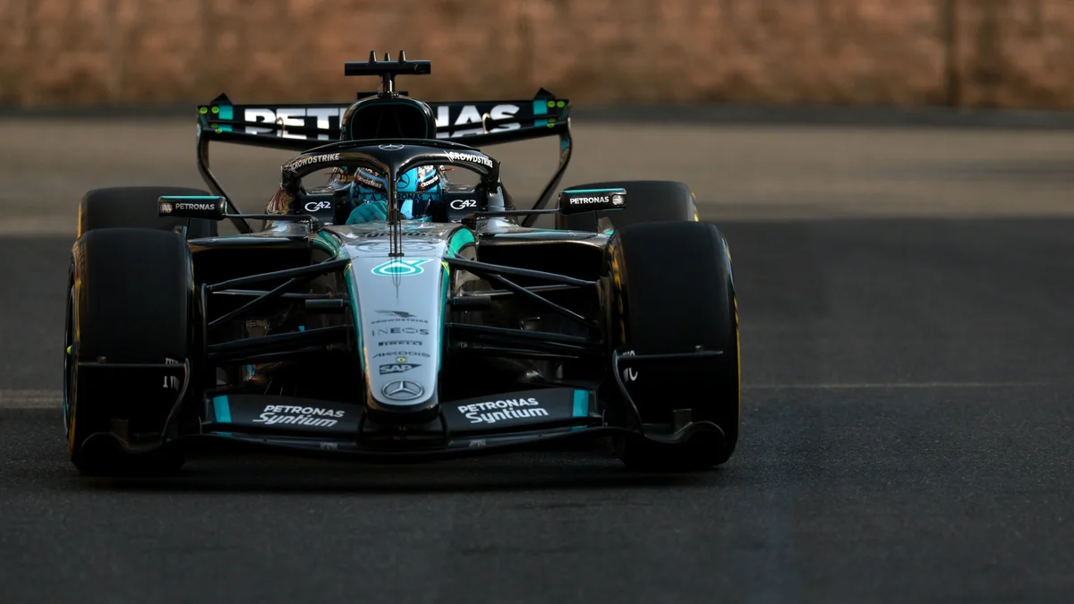 F1: George Russell supera rivais e lidera 2º treino livre no Azerbaijão