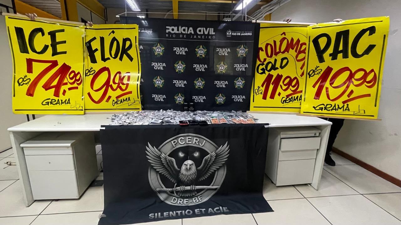 Ações da Polícia Civil contra o tráfico prendem suspeito e apreendem drogas em São João de Meriti