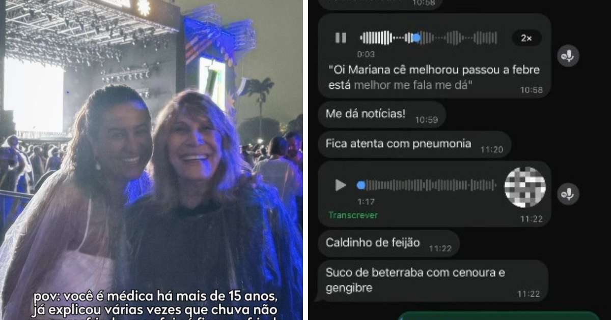 Conselhos de Renata Sorrah para filha médica resfriada divertem internautas: 'Toma caldinho'