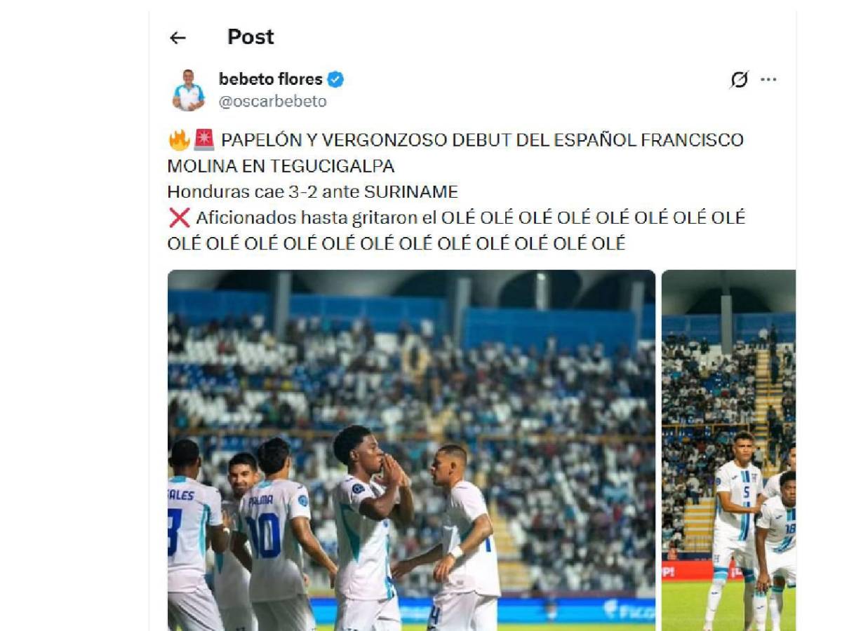 Cansaço, apontam dois e uma preocupação após a dolorosa derrota de Honduras contra Suriname.