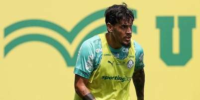 Gustavo G&oacute;mez e Flaco L&oacute;pez em treino do Palmeiras &ndash; Foto: Cesar Greco/Palmeiras / Jogada10