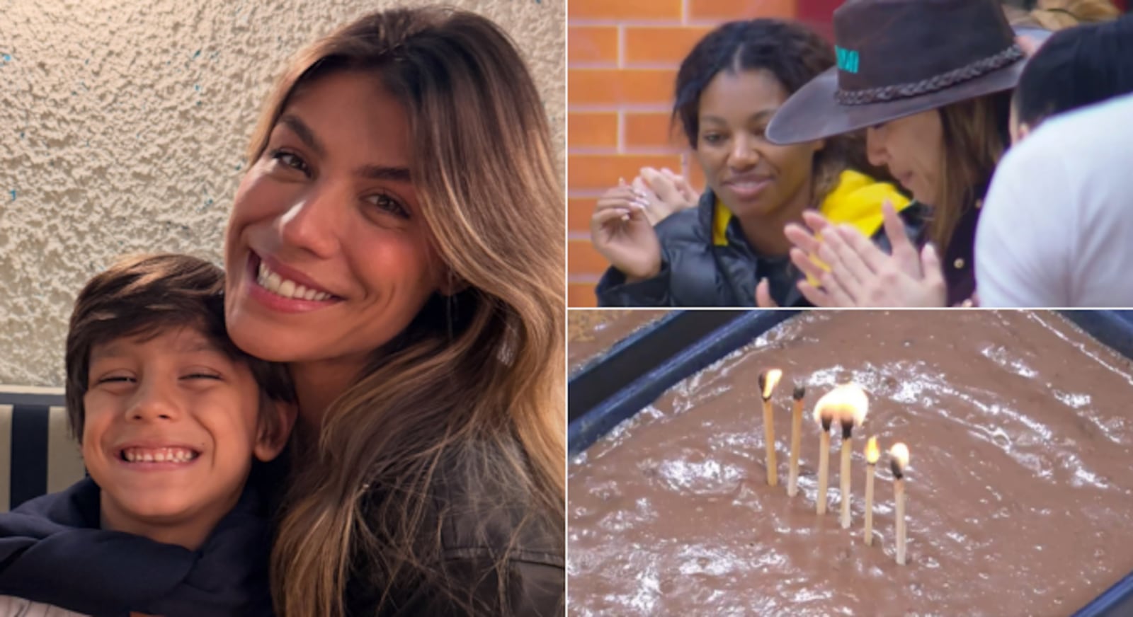 Fran comemorou o aniversário do filho no reality Reprodução/RecordPlus