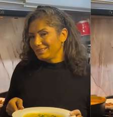 Aprendi com minha participante favorita do 'MasterChef Brasil 2026': essa sopa cremosa de abóbora fica deliciosa. Foto: Reprodução/Instagram, @mc13_aline / Purepeople