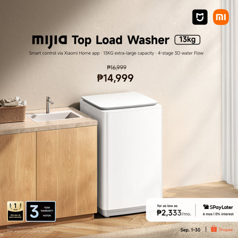 A série Xiaomi TV S Mini LED 2026 e as novas lavadoras Mijia agora estão disponíveis nas Filipinas