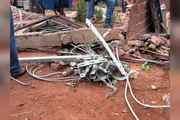 A fiação elétrica ficou comprometida em diversos pontos