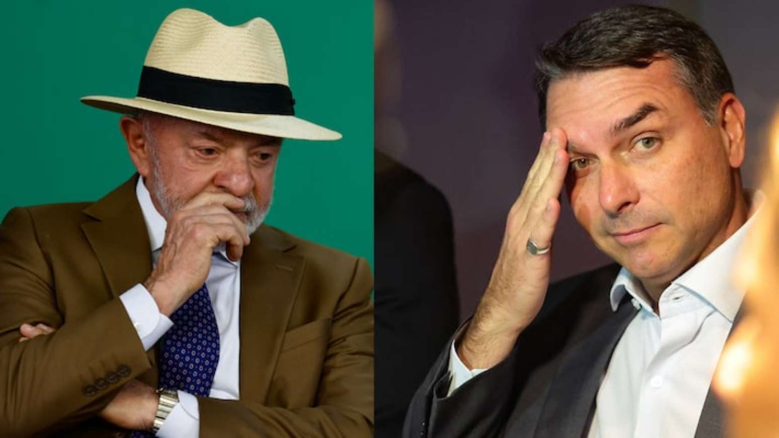 Lula e Flávio estão empatados na rejeição