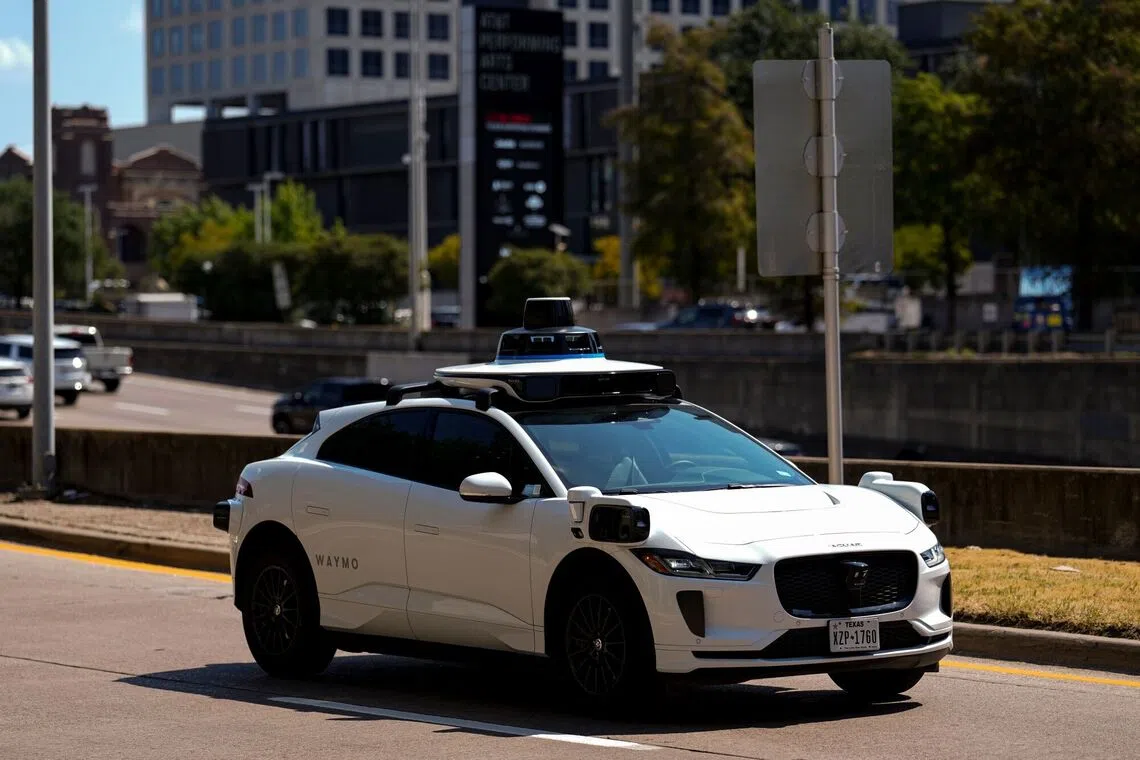 A Waymo autonomous taxi in downtown Dallas, Texas. Singapore marks the company’s first foray into the South-east Asian market.