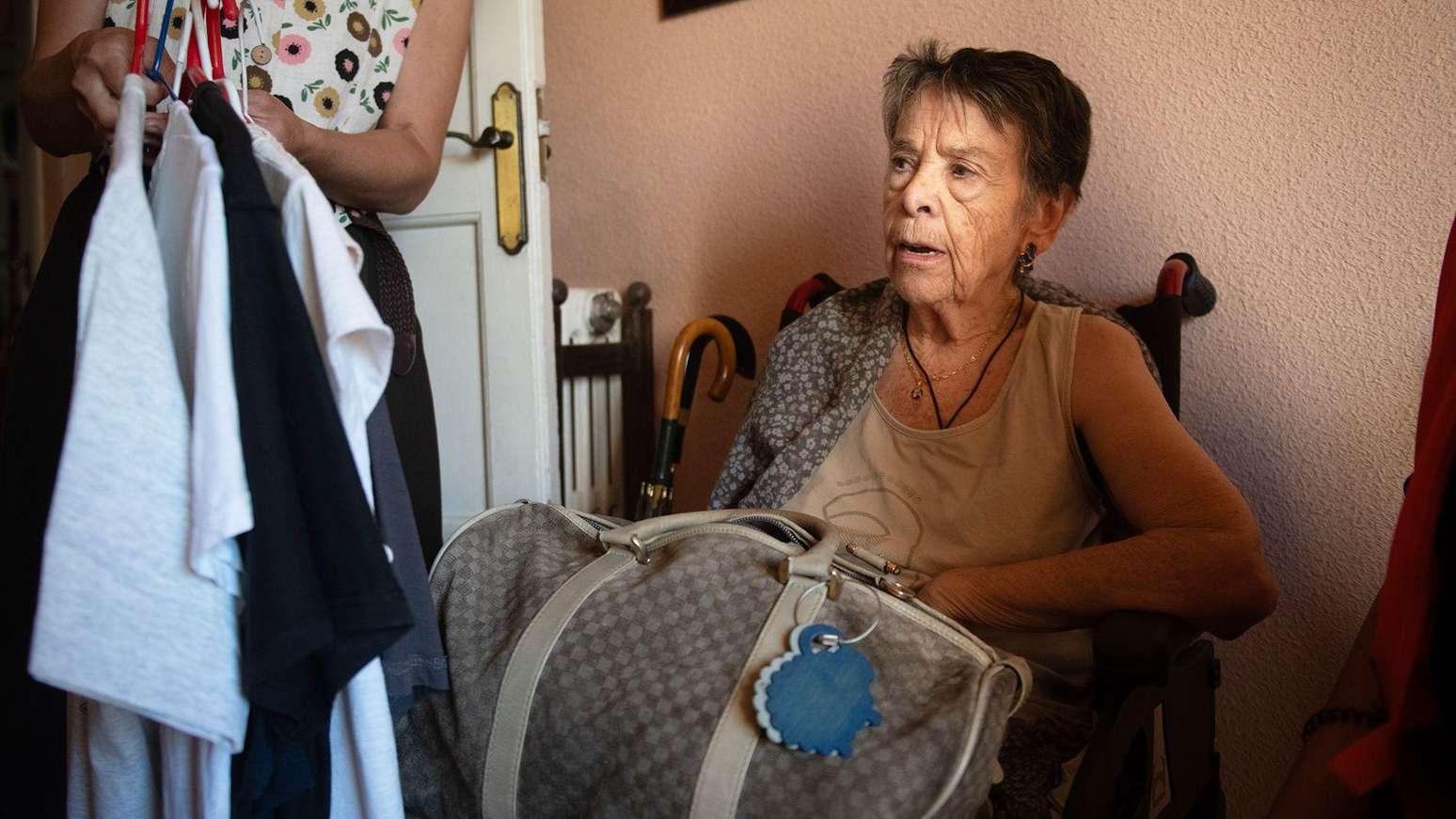 Maricarmen precisou abandonar o apartamento onde viveu por 70 anos