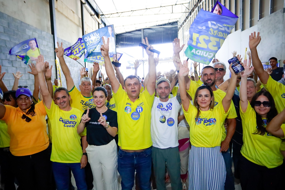 Candidato a vice de Celina cumpre agendas com marido dela neste domingo