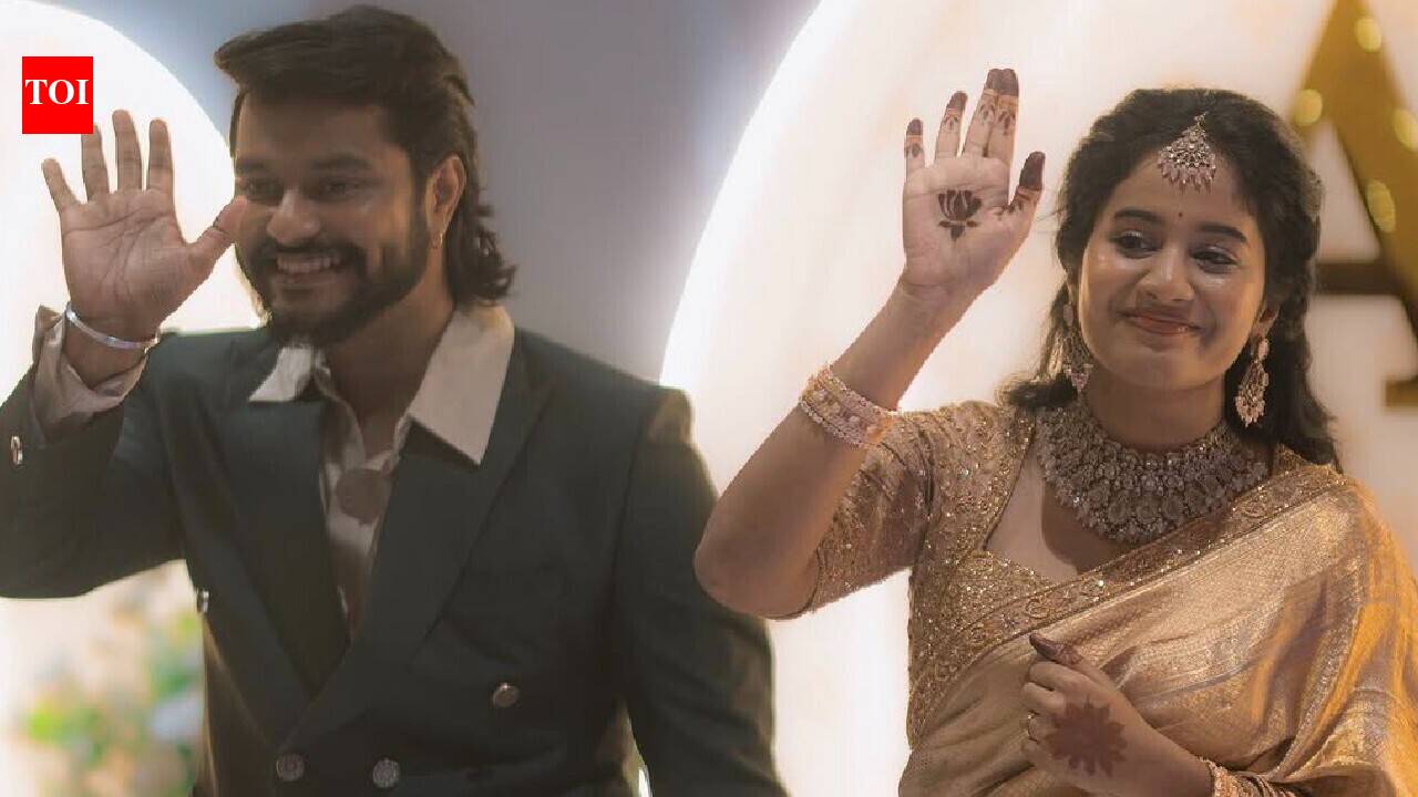 "Aaha Kalyanam" fame Brigida Saga se casa com o ator Anand Ram em cerimônia íntima; compartilha fotos de casamento sonhadoras