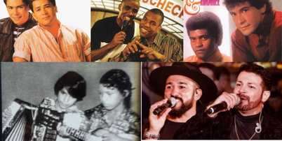 Leandro & Leonardo, Claudinho & Buchecha, João Paulo & Daniel, Camargo & Camarguinho e Zé Henrique & Matheus estão entre as duplas musicais que tiveram a trajetória interrompida pela morte de um dos integrantes Foto: Reprodução/Spotify/Facebook/Youtube