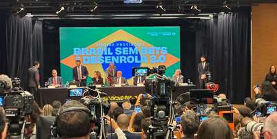 Lula durante evento nesta sexta-feira, 25, em São Paulo, para anunciar medidas de "Brasil sem bets" Foto: Terra/Adrielle Farias