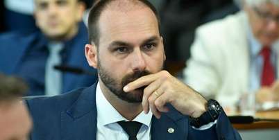 Eduardo Bolsonaro, que agora vive nos Estados Unidos Foto: Geraldo Magela/Ag&ecirc;ncia Senado / Estad&atilde;o