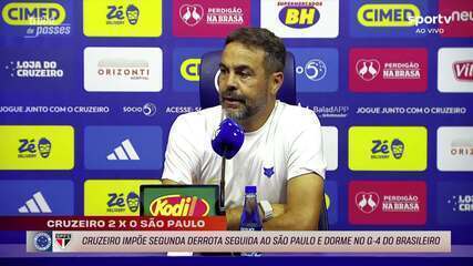 Veja a coletiva de Artur Jorge após Cruzeiro 2 x 0 São Paulo