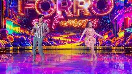 Dança dos Famosos: apresentação de Léo Foguete no ritmo forró estilizado