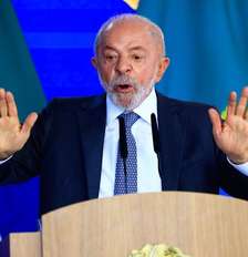 O presidente Lula em cerimônia sobre medidas voltadas aos microempreendedores individuais (MEIs) nesta terça-feira. Foto: Wilton Junior/ Estadão / Estadão