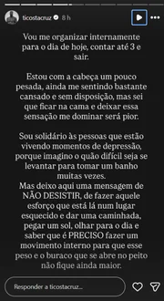 Tico Santta Cruz fala sobre o impacto da ansiedade no peso: “Foco total” - imagem 4