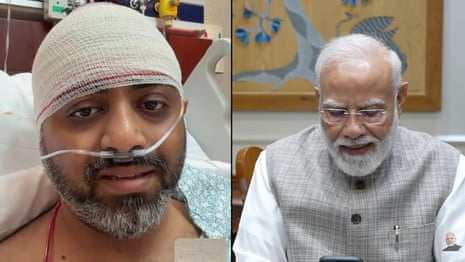 Smit Machchhar and Narendra Modi composite