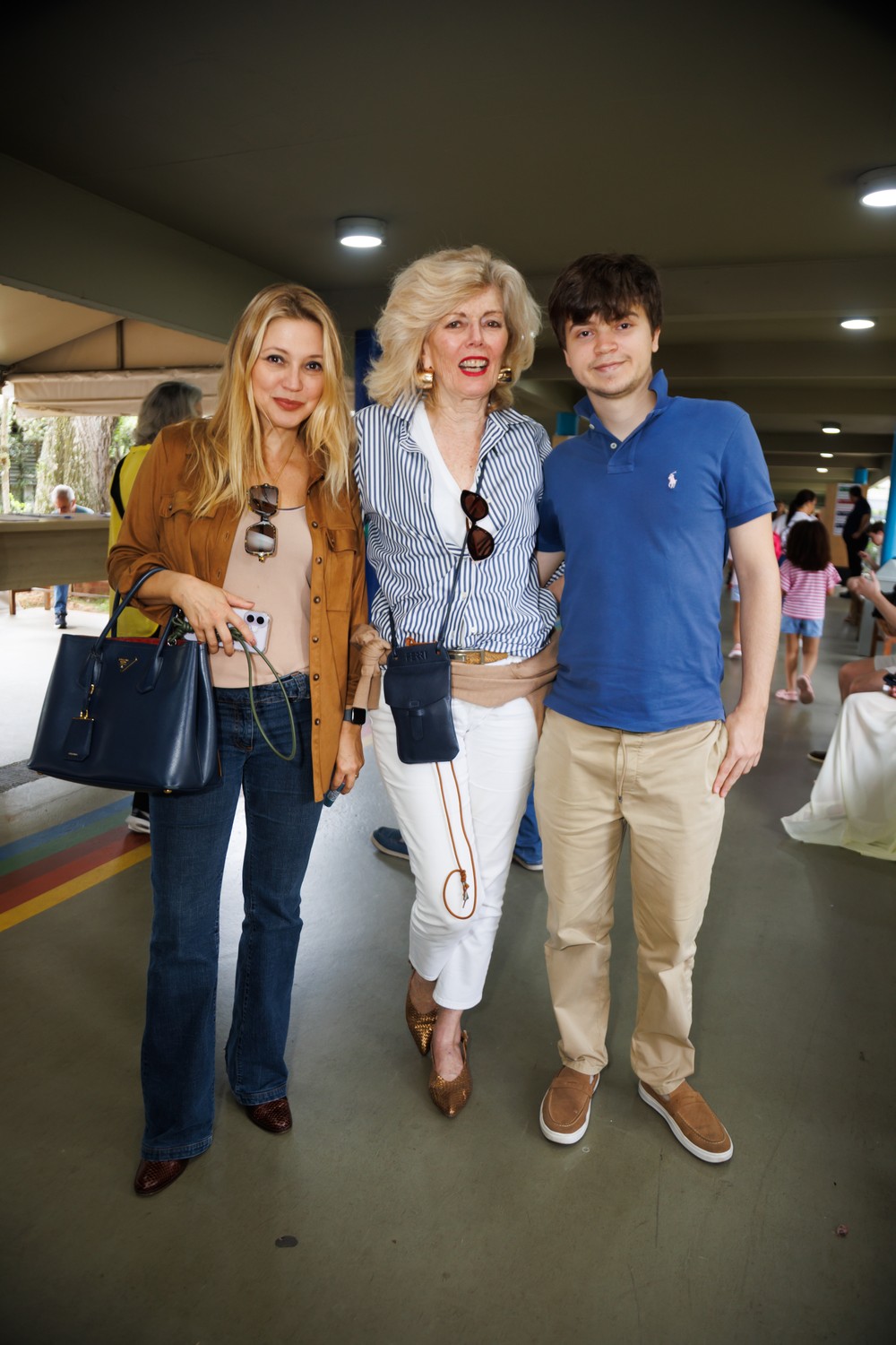 Patrícia de Sabrit com a mãe Marina e o filho Maximilian — Foto: Patrícia Devoraes/Brazil News