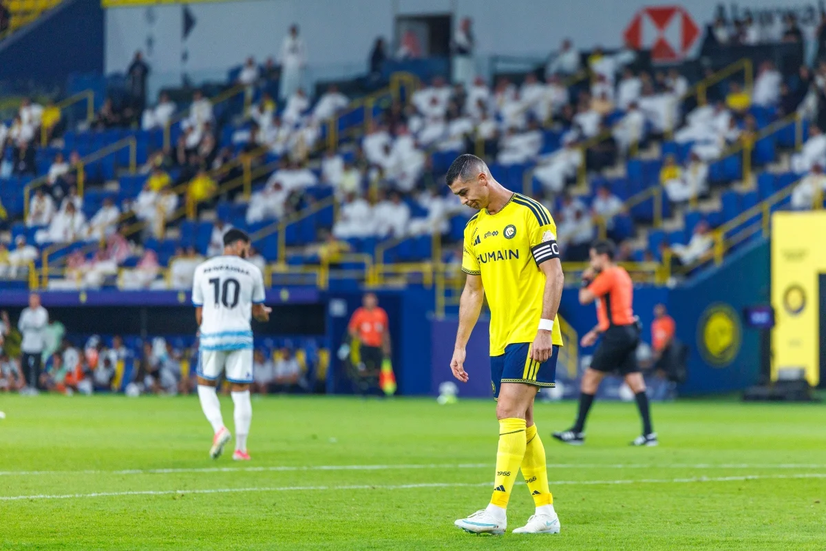 Cristiano Ronaldo durante jogo do Al-Nassr, pelo Campeonato Saudita