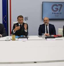 Macron convocou líderes do G7 para discutir diesel Foto: ANSA / Ansa - Brasil