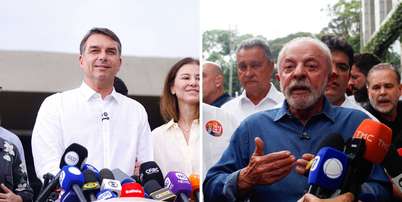 Fl&aacute;vio Bolsonaro (PL) sai na frente de Lula (PT) segundo a Quaest Foto: Montagem: FOTOARENA/ESTAD&Atilde;O CONTE&Uacute;DO e DIANA CARDOSO/ATO PRESS/ESTAD&Atilde;O CONTE&Uacute;DO