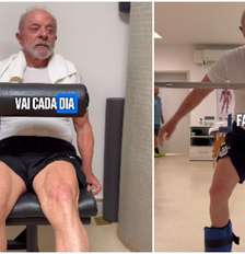 Aos 80 anos, Lula mostra treino com agachamentos e musculação Foto: Reprodução/Instagram
