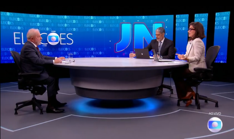 Lula será entrevistado hoje na Globo; sabatina no 1º turno teve polêmica com Renata Vasconcellos